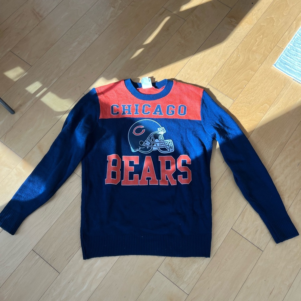 Junk Food Clothing Chicago Bears Crewneck Sweater